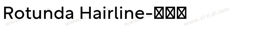 Rotunda Hairline字体转换
